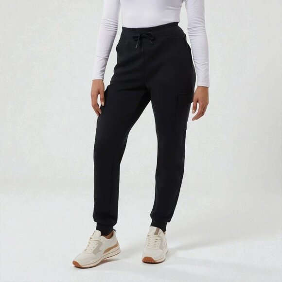 32 Degrees Womens Cargo Joggers Black XL Relaxed Fit Stretch Sweatpants New NWT - Picture 3 of 7